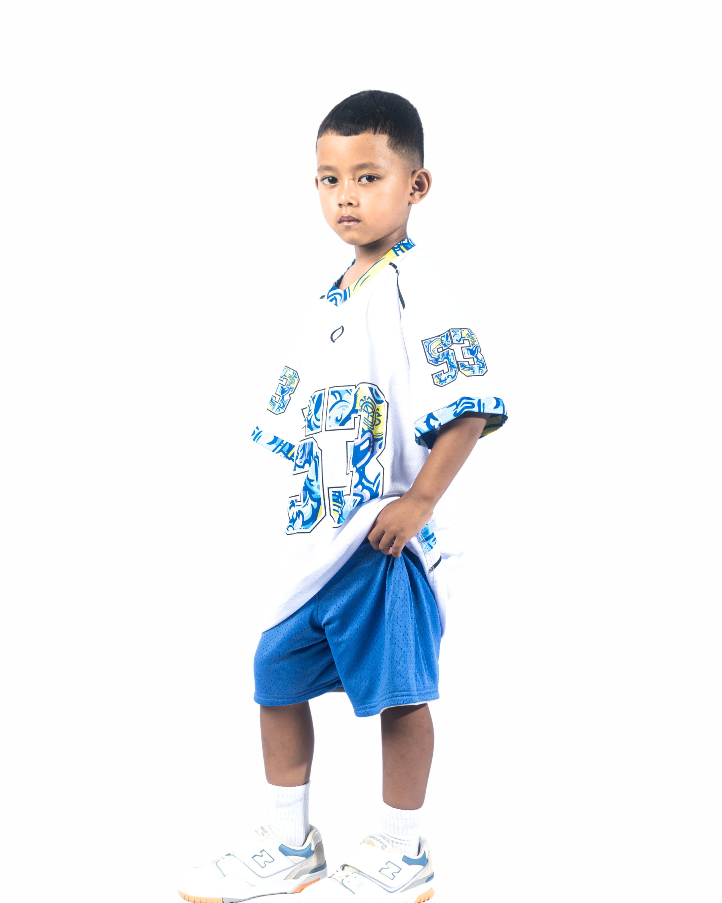 Nadin Jersey Boxy Kids White 53 - Image 1